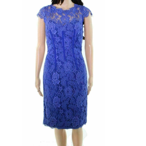 Monique Lhuillier Dresses & Skirts - ML Monique Lhuillier BlueLace Open-Back Dress